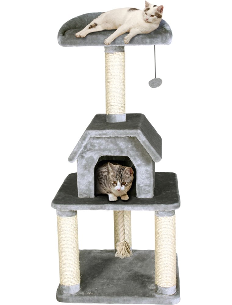 Krabpaal bellavista grijs 56x56x128