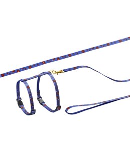 Asp kattentuig bloem blauw 110cm 