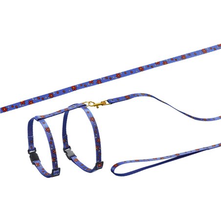 Asp kattentuig bloem blauw 110cm 