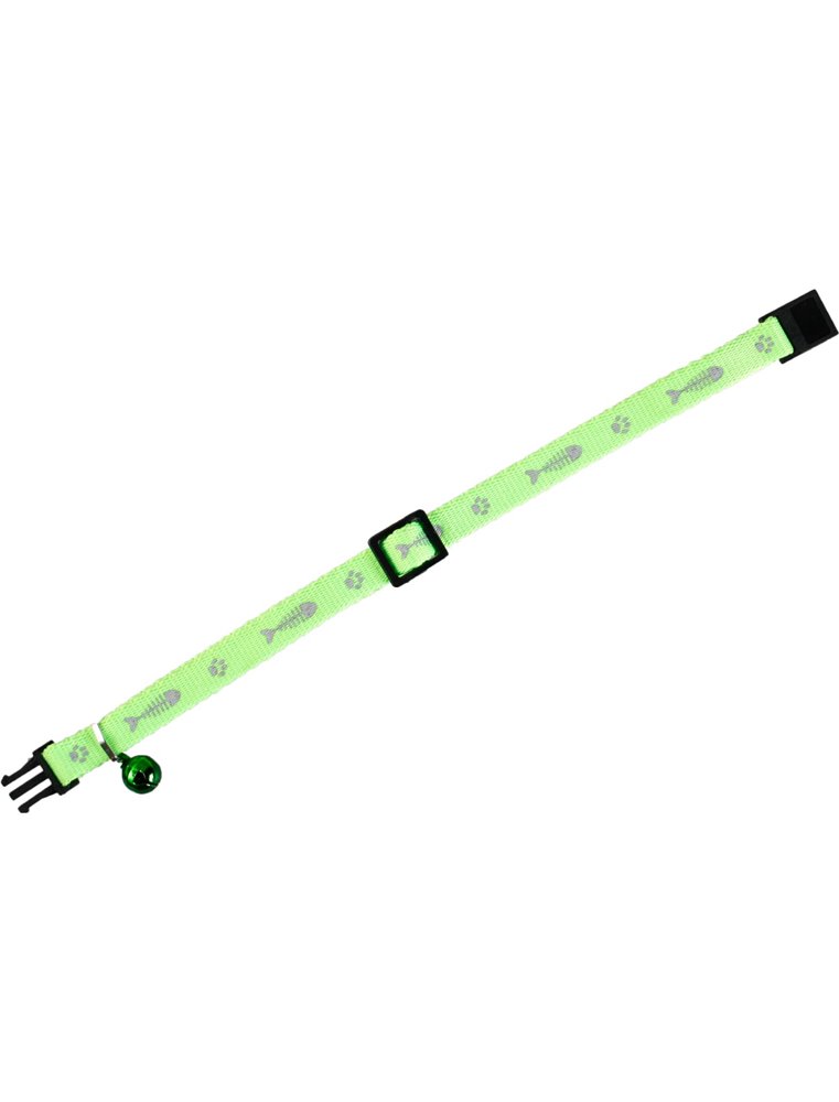 Asp kattenhalsband groen 30cm10mm