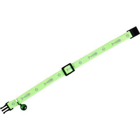 Asp kattenhalsband groen 30cm10mm 