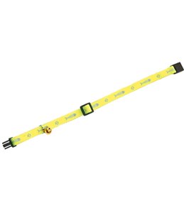 Asp kattenhalsband geel 30cm10mm