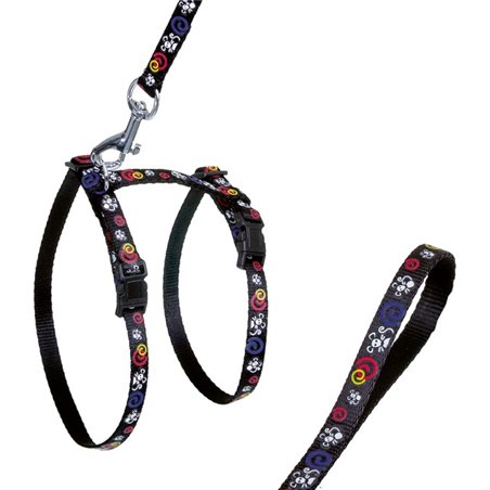 Asp kattentuig+lijn muis zwart120cm 