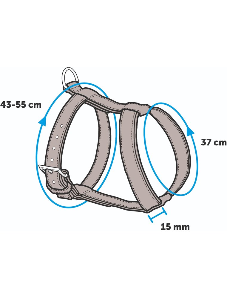 Harms kattentuig set zw/rd120cm15mm