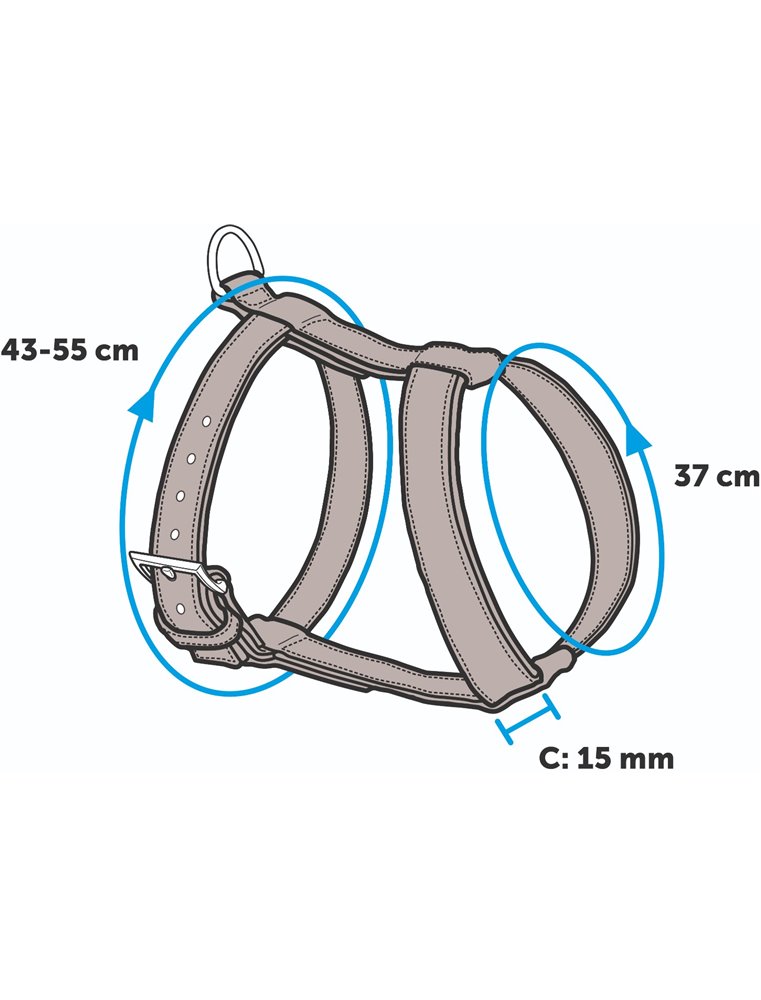 Harms kattentuig set rd/zw120cm15mm