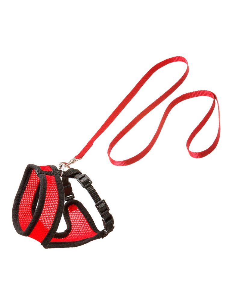 Harms kittentuig set rd/zw110cm10mm