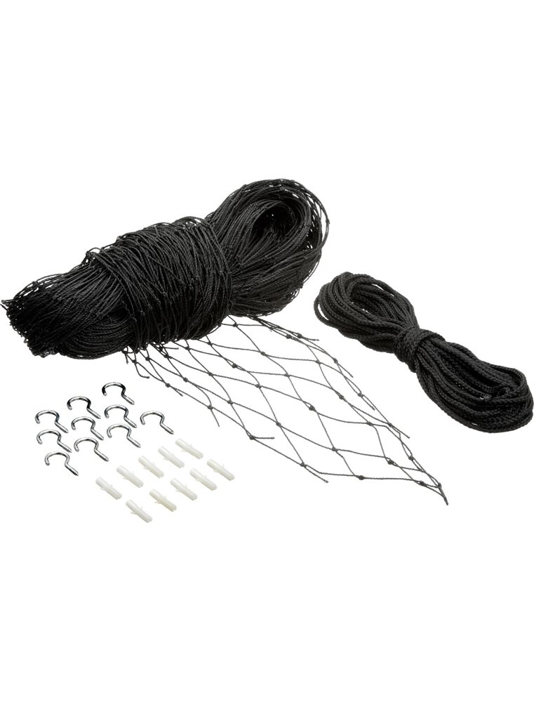 Veiligheidsnet kat zw 2x6m 17m touw