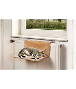 Kitty siesta verwarmingsbed beige 46x30x23 cm