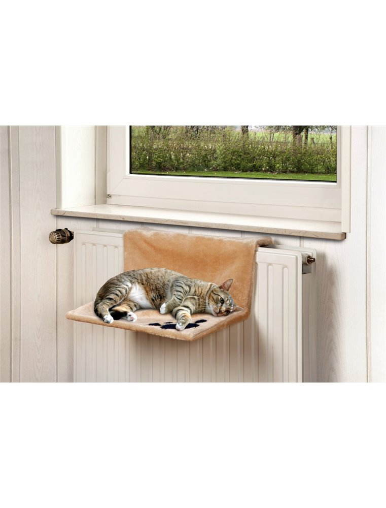 Kitty siesta verwarmingsbed beige 46x30x23 cm