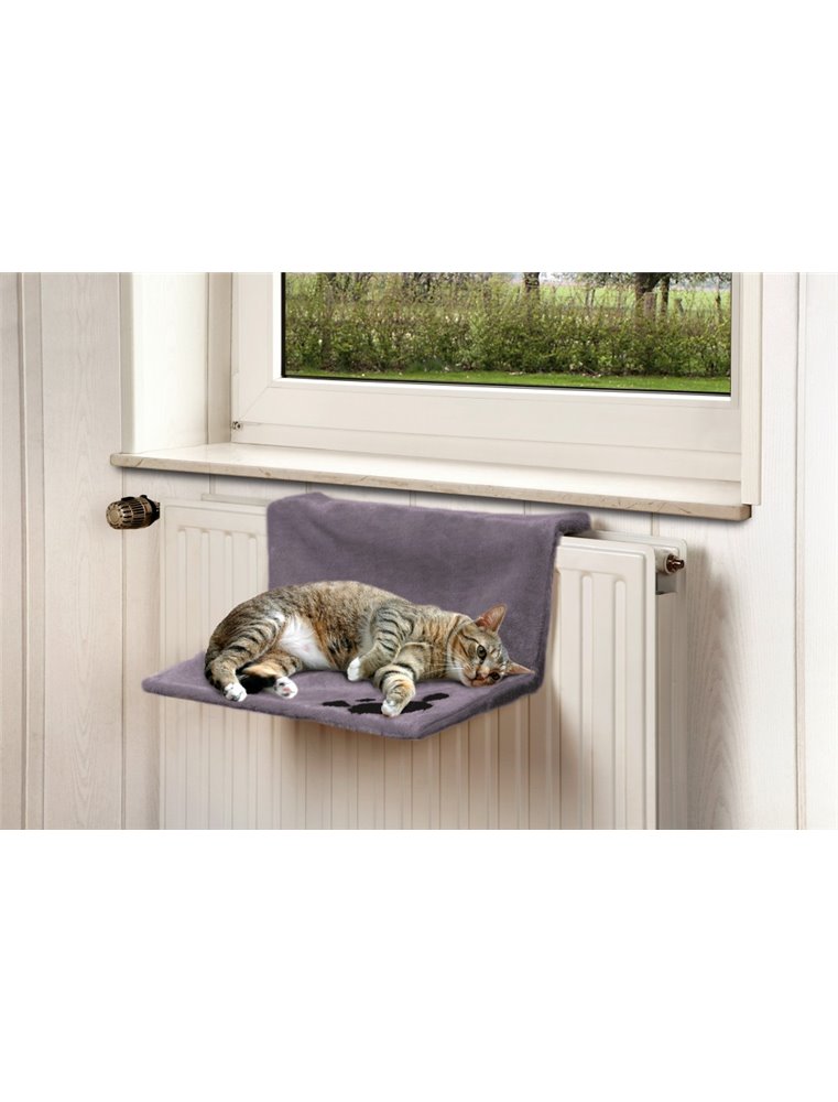 Kitty siesta verwarmingsbed grijs 46x30x23cm