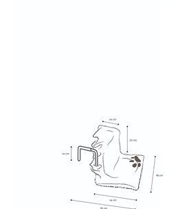 Kitty siesta verwarmingsbed grijs 46x30x23cm