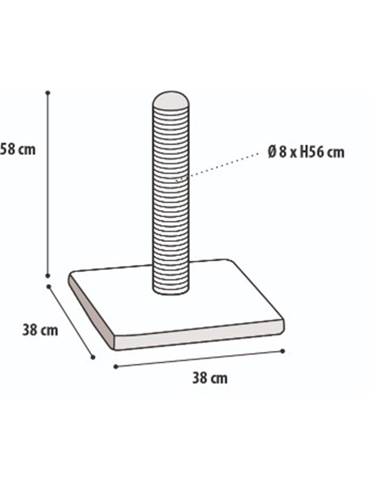 Krabpaal lory oxford 38x38x59