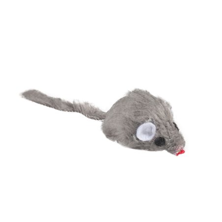Pluche muis met bel 5cm 