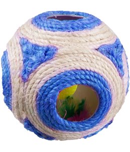 Sisal speelbal 11cm rammel.+catni m