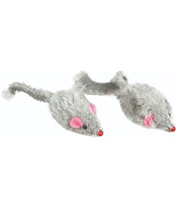 Ps kortharige muis 5cm grijs 12 st. 