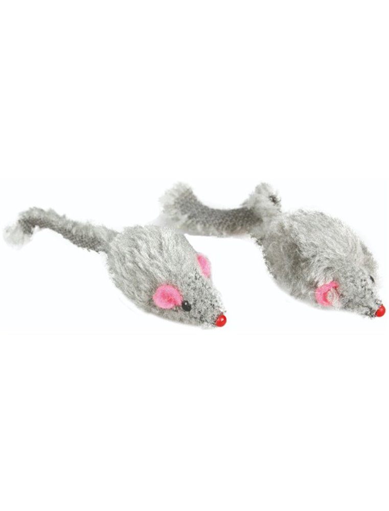 Ps kortharige muis 5cm grijs 12 st.