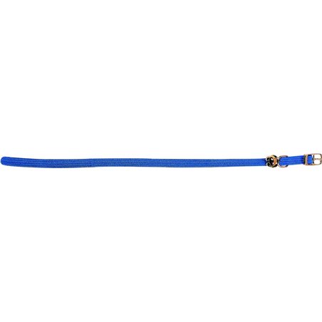 Poezenhalsband elastisch blauw 