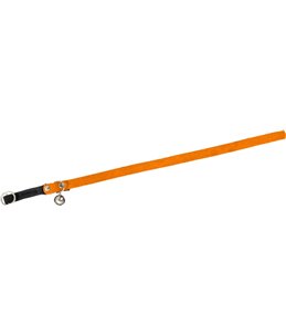 Halsb+bel fluweel oranje 30cm10mm