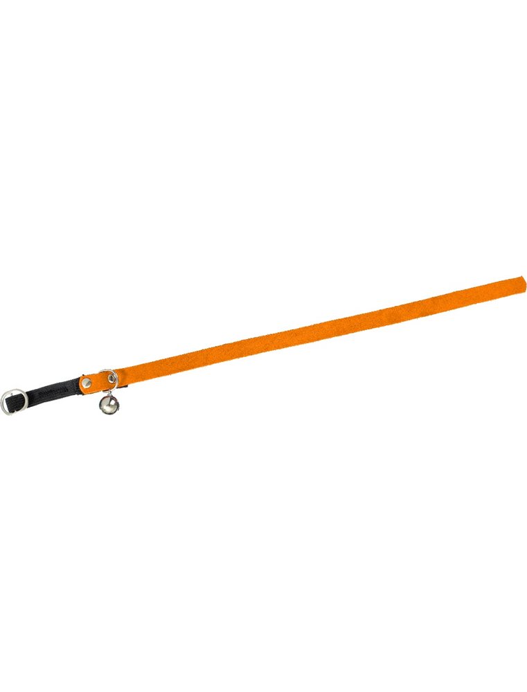 Halsb+bel fluweel oranje 30cm10mm