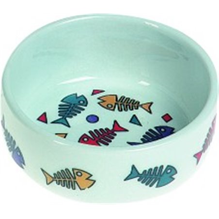 Eetpotje porselein color fish - s 