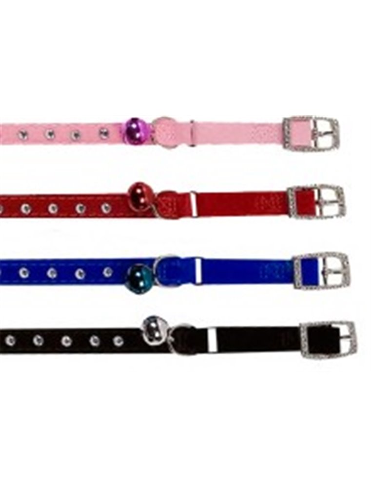 Poezenhalsband velours diamond