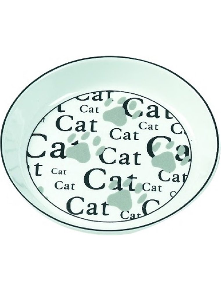 Eetpot kat aardewerk cat 16 cm