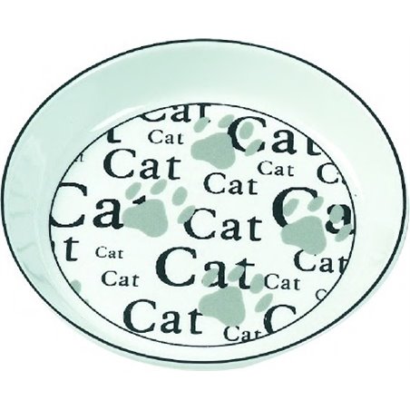 Eetpot kat aardewerk cat 16 cm 
