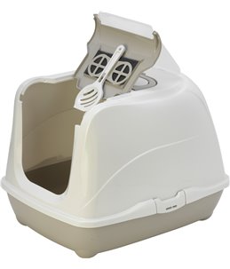 Kattentoilet loki grijs l 44x58x42 cm