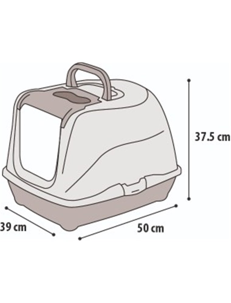 Kattentoilet flip-cat class blauw 39x50x37.5cm