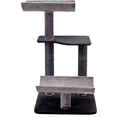 Krabpaal mateo 4 grijs/zwart 57x57x103