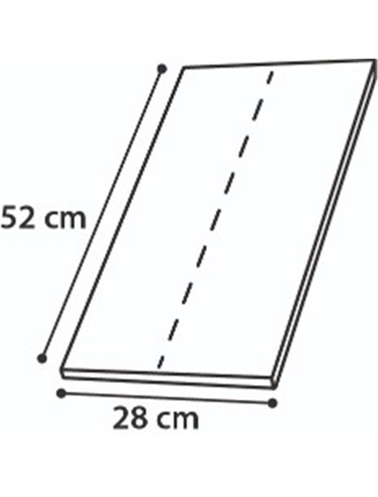 Hoekkrabplank sisal beige 28x52