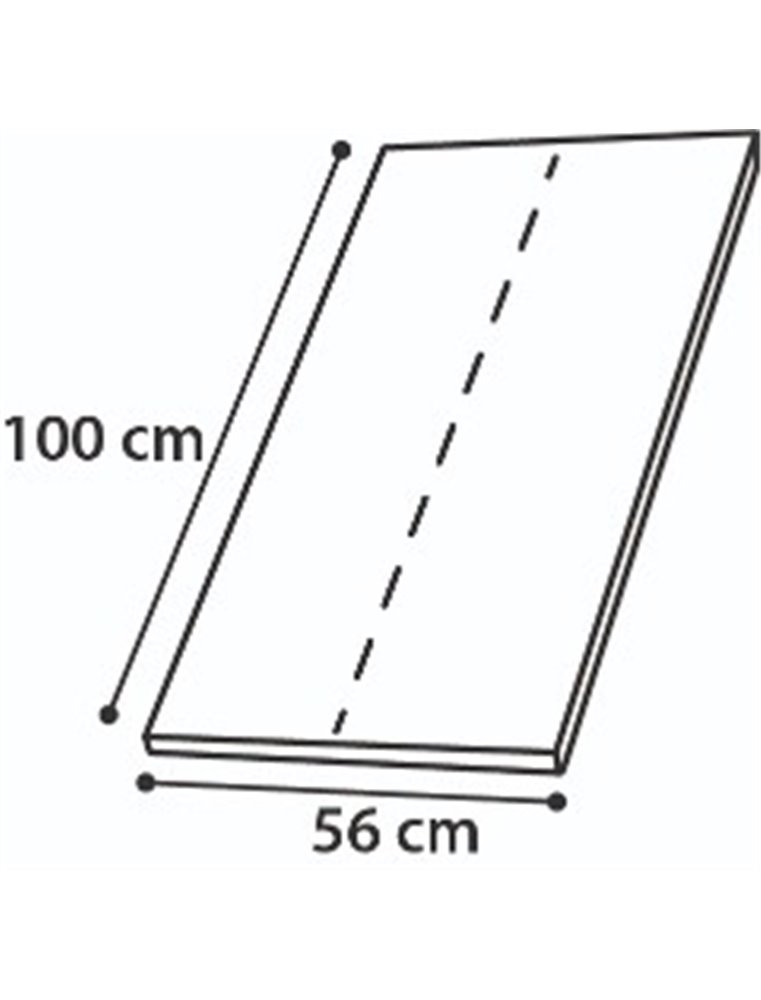 Hoekkrabplank sisal beige 56x100