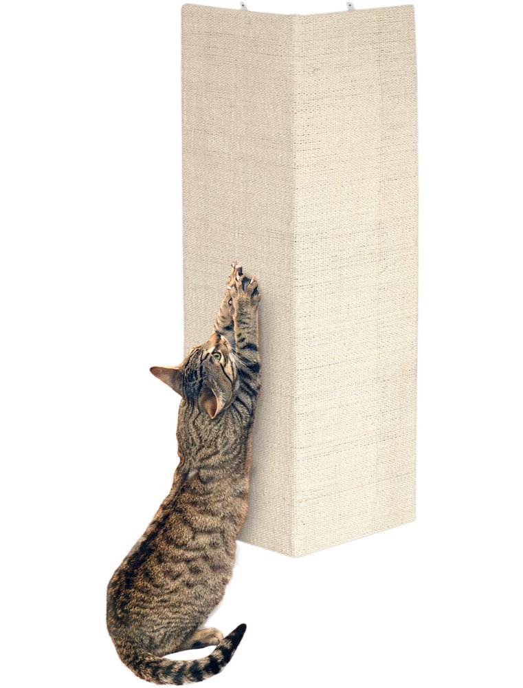 Hoekkrabplank sisal beige 56x100