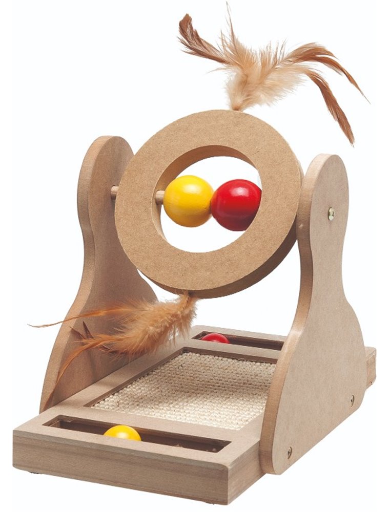 Houten krabspeelgoed tumbler