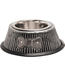 Eetpot kat silver bone 11cm 210ml 