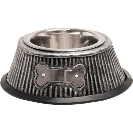Eetpot kat silver bone 11cm 210ml 