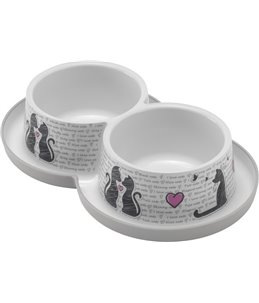 Eetpot dupl cats in love 2x350ml
