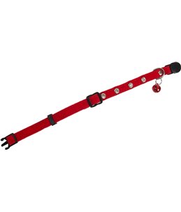Kattenhalsband rood 30cm 10mm 
