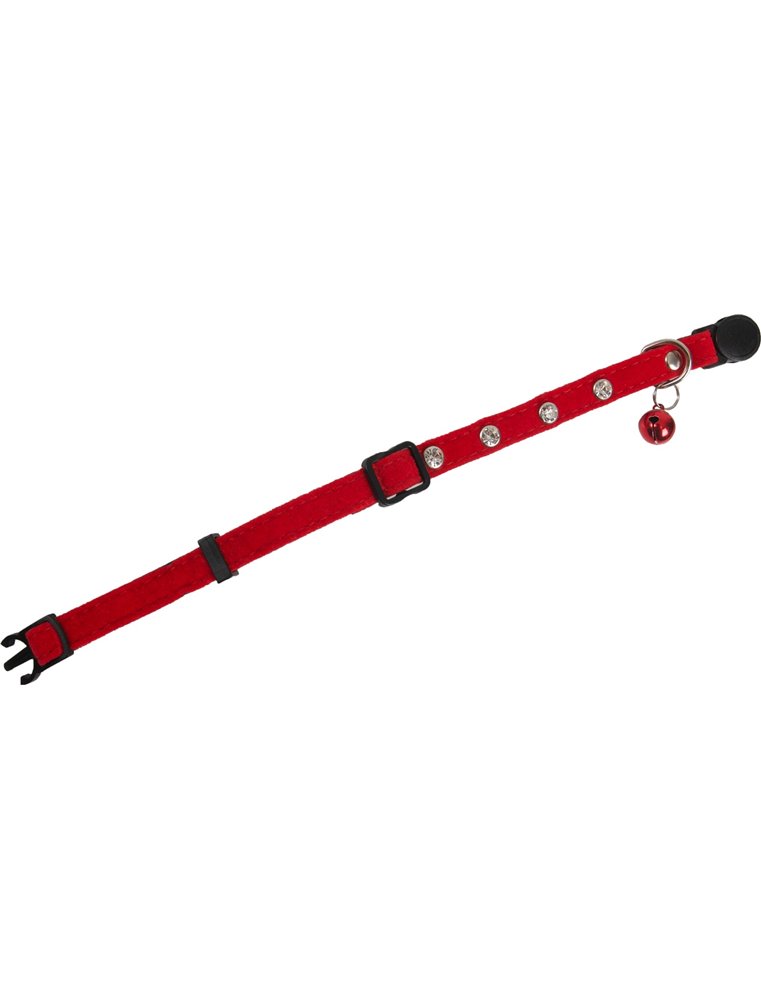 Kattenhalsband rood 30cm 10mm