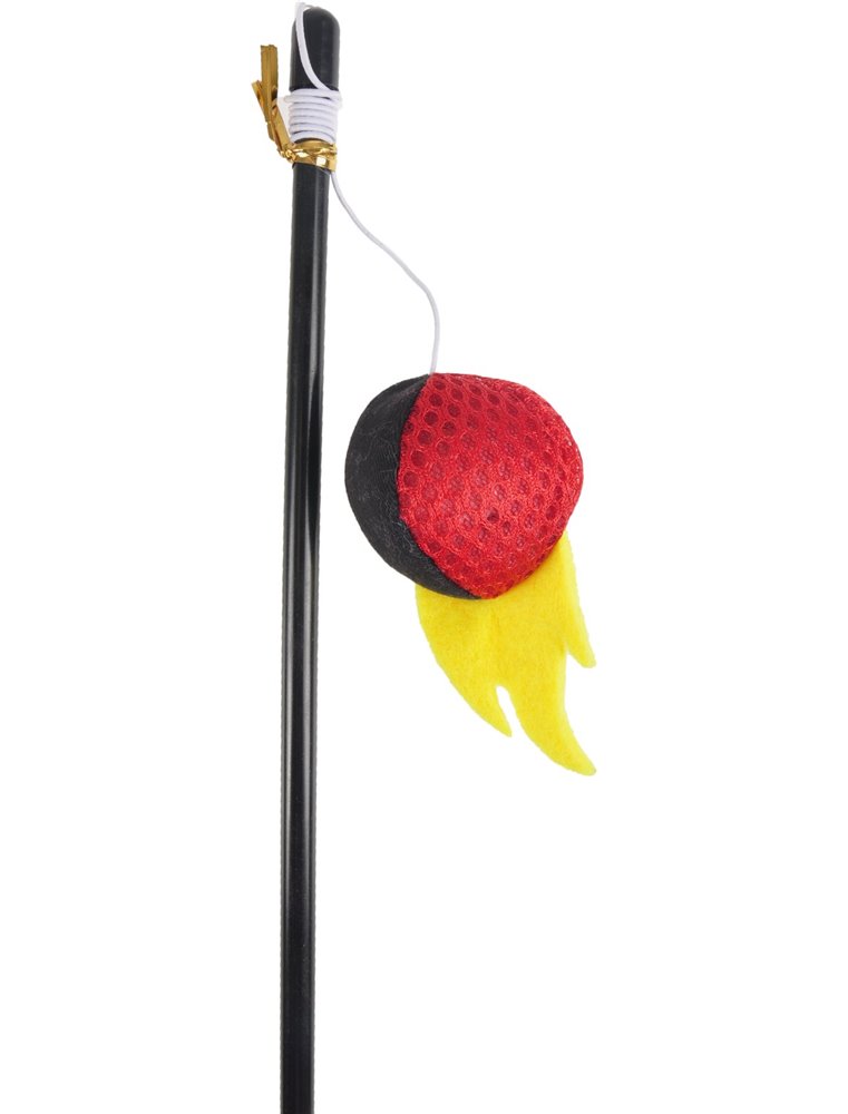 Hs soccer hengel + bal zwart/geel/rood