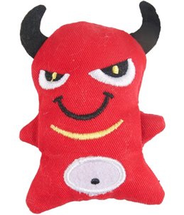 Hs soccer duivel zwart/geel/rood 8cm