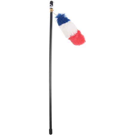 Hs soccer hengel + zachte pluche rood/wit/blauw