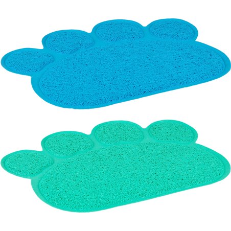 Kattenbakmat poot 40x30cm-gro/bl 