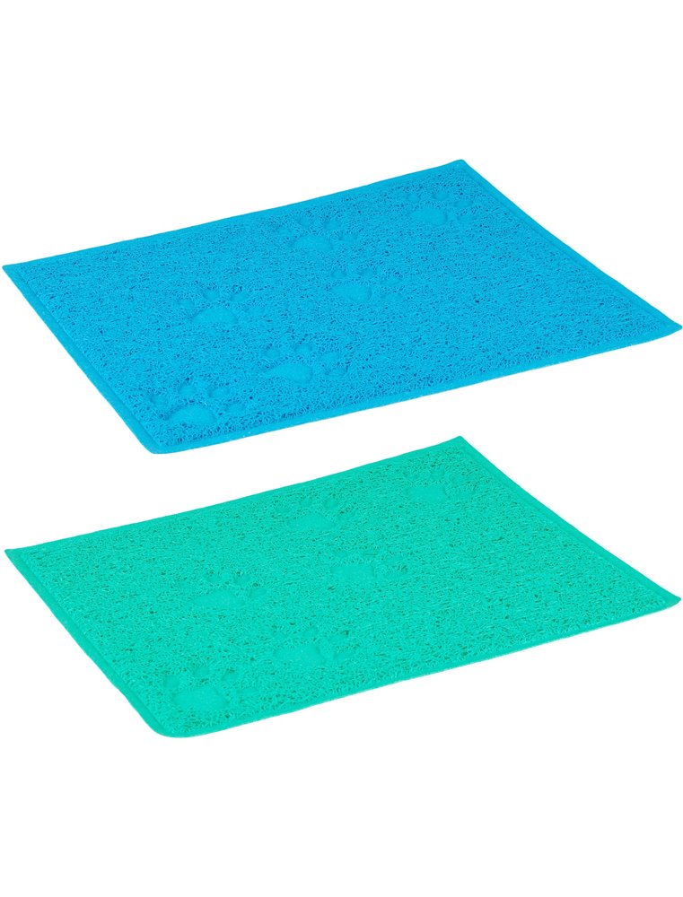 Kattenbakmat rh 40x30cm-gro/bl