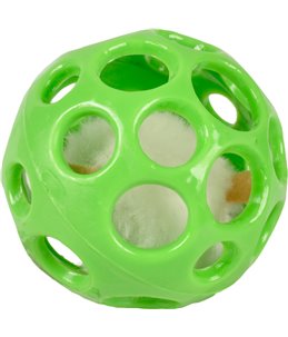 Ps bal met gaatjes + piepende muis 