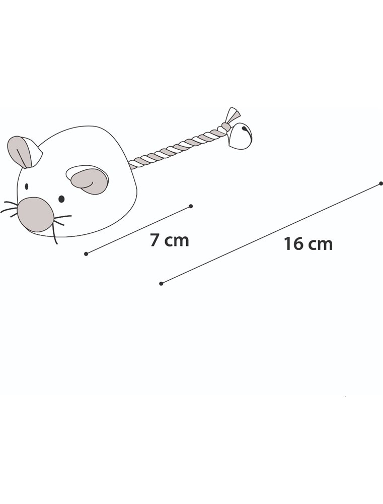 Ps jerry muis met bel rood