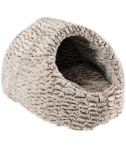 Mand snoozzy iglo grijs/zwart 40x40x20cm