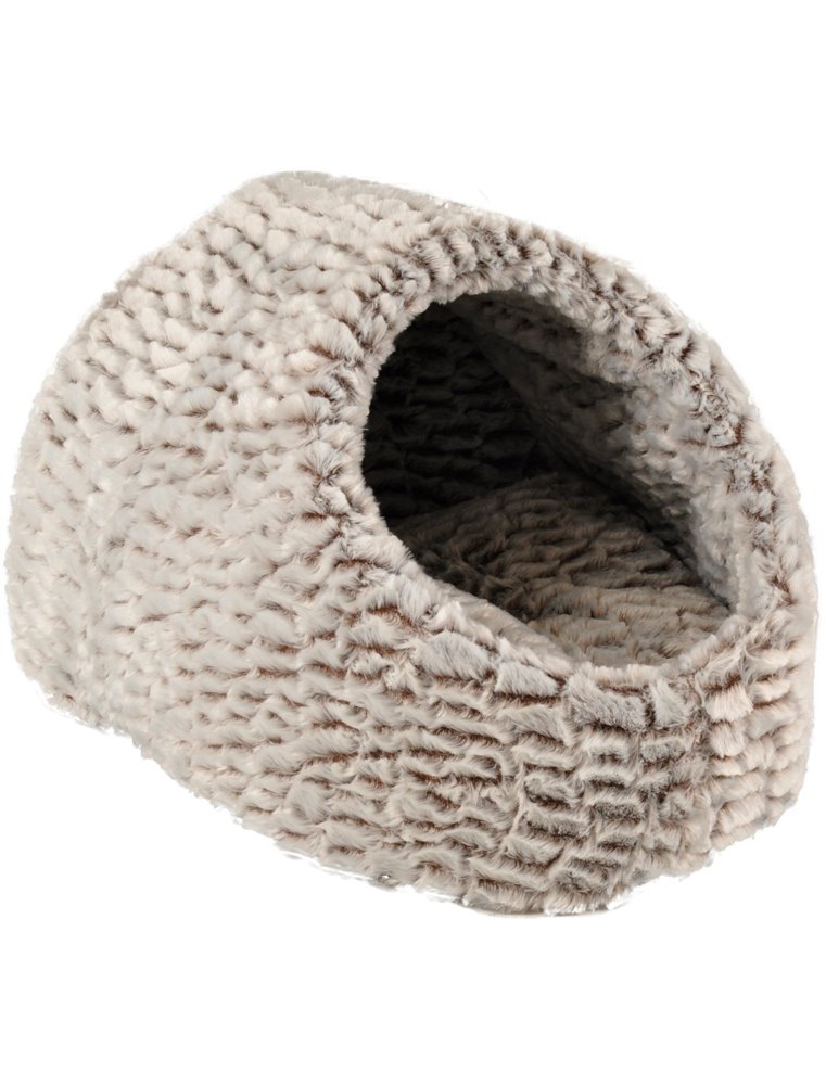 Mand snoozzy iglo grijs/zwart 40x40x20cm