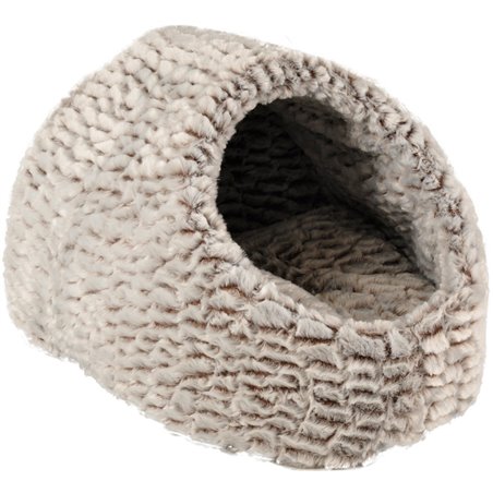 Mand snoozzy iglo grijs/zwart 40x40x20cm