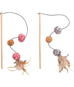 Ps leopard hengel+balletjes+veren ass.